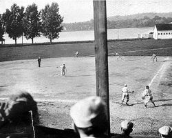 View from stands at Celoron Park. View from stands at Celoron Park.