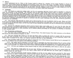 WFL players contract. Page 3. May 26, 1974. WFL players contract. Page 3. May 26, 1974.