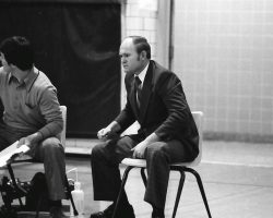 Walt Thurnau coaching with assistant Jim Jacobson late 1970s. Walt Thurnau coaching with assistant Jim Jacobson late 1970s.