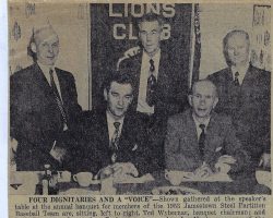 Four Dignitaries And "A Voice".
<em>Post-Journal</em> (Jamestown), 1953. WyberanecNagle1953