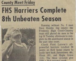 FHS Harriers Complete 8th Unbeaten Season. Octover 22, 1975. FHS Harriers Complete 8th Unbeaten Season. Octover 22, 1975.