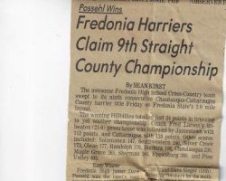 Fredonia Harriers Claim 9th Straight County Championship.1977. Fredonia Harriers Claim 9th Straight County Championship.1977.