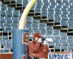 Jim Riggs photographing the Buffalo Bills. atBuffaloBills
