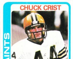 Chuck Crist with New Orleans Saints. Chuck Crist with New Orleans Saints.