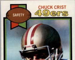 Chuck Crist with San Francisco 49ers. Chuck Crist with San Francisco 49ers.