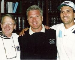 Dan Lunetta (right) with MLB executives Pat Daugherty (Colorado Rockies) and Frank Wren (Florida Marlins) reliving their years with the Jamestown Expos. Dan Lunetta (right) with MLB executives Pat Daugherty (Colorado Rockies) and Frank Wren (Florida Marlins) reliving their years with the Jamestown Expos.