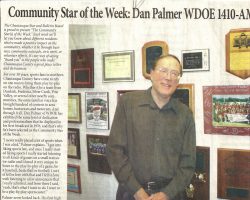 Community Star of the Week: Dan Palmer WDOE 1410-AM. <em>Chautauqua Star.</em> Community Star of the Week: Dan Palmer WDOE 1410-AM.