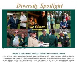 William & Mary Mourns Passing of Hall of Fame Coach Dan Stimson. <em>Voices</em>, November 2017. William & Mary Mourns Passing of Hall of Fame Coach Dan Stimson. November 2017.