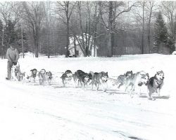 Dave Shaw training in winter. Dave Shaw training in winter.