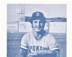Dave Criscione with the Spokane Indians, 1975. Dave Criscione with the Spokane Indians, 1975.