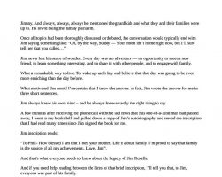 Eulogy to Jim Roselle by Phil Nalbone. March 28, 2016. Page 4.. Eulogy to Jim Roselle by Phil Nalbone. March 28, 2016. Page 4.