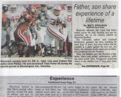 Father, son share experience of a lifetime. <em>Observer</em>(Dunkirk), 2006. Father, son share experience of a lifetime. 2006.