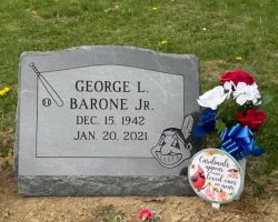 George Barone's grave marker. George Barone's grave marker.