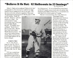 Believe It Or Not: 42 Strikeouts in 23 Innings by Greg Peterson. hbedientstory-page-001
