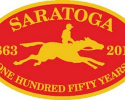Saratoga Race Course sticker. Saratoga Race Course sticker.