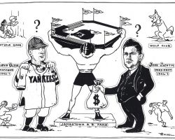 Wolf Club of Jamestown 1947 cartoon. Wolf Club of Jamestown 1947 cartoon.