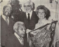 Donation To Hall of Fame. <em>Post-Journal</em> (Jamestown), 1988. Jimmy Clark donates robe to CSHOF