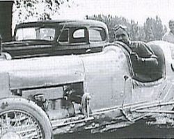Lloyd Moore with one of his first Penny Royal cars. Lloyd Moore with one of his first Penny Royal cars.
