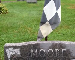 Lloyd Moore's burial marker, Maple Grove Cemetery, Frewsburg, NY. Lloyd Moore's burial marker, Maple Grove Cemetery, Frewsburg, NY.