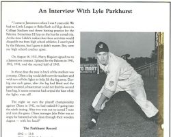 An Interview With Lyle Parkhurst. Jamestown Expos program book, 1990. Jamestown Expos program book, 1990.