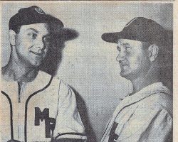 Lyle Parkhurst, left, and Lyal Nelson, <em>Post-Journal</em> (Jamestown), May 6, 1953. Lyle Parkhurst, left, and Lyal Nelson, May 6, 1953