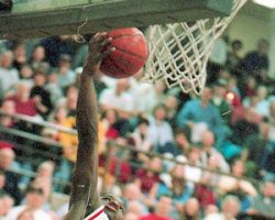 Maceo Wofford with Jamestown High School. Maceo Wofford with Jamestown High School.