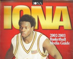 Maceo Wofford on cover of Iona College Media Guide, 2002. Maceo Wofford on cover of Iona College Media Guide, 2002.