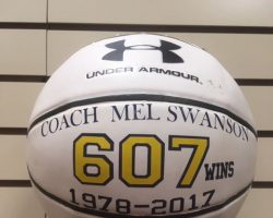 Mel Swanson finished his girls coaching career with 607 victories. Mel Swanson finished his girls coaching career with 607 victories.