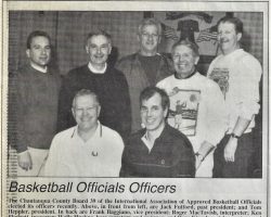 Basketball Officials Officers. <em>Post-Journal</em> (Jamestown), April 2, 1995. Basketball Officials Officers. April 2, 1995.