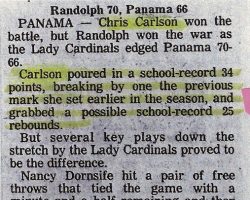 Randolph 70, Panama 66. <em>Post-Journal</em> (Jamestown). Randolph 70, Panama 66.