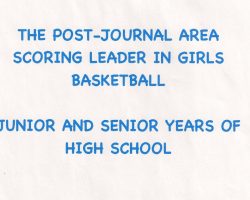 Chris Carlson was the <em>Post-Journal</em> area scoring leader in girls basketball in her junior and senior high school years. Chris Carlson was the <em>Post-Journal</em> area scoring leader in girls basketball in her junior and senior high school years.
