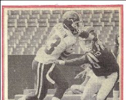 Conlan Makes Debut On Rich Stadium Carpet. <em>Post-Journal</em> (Jamestown), 1987. Conlan Makes Debut On Rich Stadium Carpet. 1987.