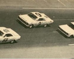 Jack Shanklin in the #9 Buesink owned Ford before he flipped it at Daytona in 1967. Jack Shanklin in the #9 Buesink owned Ford before he flipped it at Daytona in 1967.