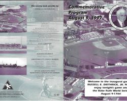 Russell E. Diethrick, Jr. Park dedication program cover. August 9, 1997. Russell E. Diethrick, Jr. Park dedication program cover. August 9, 1997.