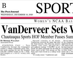 VanDerveer Sets Wins Record. <em>Post-Journal</em> (Jamestown), December 16, 2020. Page 1. VanDerveer Sets Wins Record. December 16, 2020. Page 1.