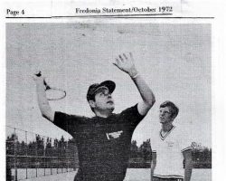 Golf, tennis quit spring, join fall athletic lineup. <em>Fredonia Statement</em>, October 1972 Golf, tennis quit spring, join fall athletic lineup. October 1972