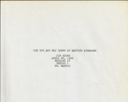 Jim Riggs wrote this term paper in his senior year of high school.
Title page. term-paper-title-page