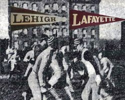 <em>The Rivalry</em> donated to the CSHOF by
author Chuck Burton, has an interesting section on the
years that Parke H. Davis was the Lafayette football coach. The Rivalry by Chuck Burton.