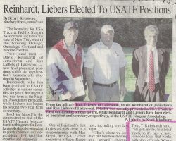 Reinhardt, Liebers Elected To USATF Positions. <em>Post-Journal</em> (Jamestown), 2013. Reinhardt, Liebers Elected To USATF Positions. 2013.