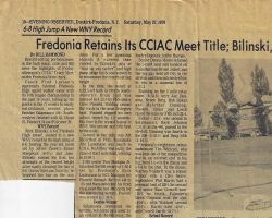 Fredonia Retains Its CCIAC Meet Title. <em>Evening Observer</em> (Dunkirk-Fredonia), May 27, 1978. Fredonia Retains Its CCIAC Meet Title. May 27, 1978.