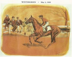 Illustration of Vincent Powers on Wintergreen. Vincent Powers on Wintergreen.