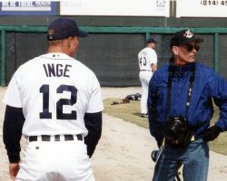 Jim with Brandon Inge, former Jamestown Jammers and Detroit Tigers player, in 2001. Jim with Brandon Inge, former Jamestown Jammers and Detroit Tigers player, in 2001