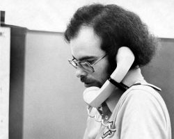 Jim Riggs at work. working