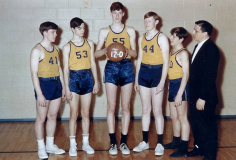 Donn Johnston and his 1964 Lincoln Junior High teammates after their undefeated Chadakoin Valley Junior High Conference season.