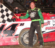 Dick Barton after his 75th Super Late Model race victory at Stateline Speedway on July 14, 2012