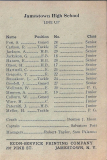 Roster of 1930 Jamestown High School football team - Salvatore "Jim" Foti, captain.