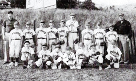 Dick Cole is the tall boy in the back row in this 1958 photo of his Little League team.