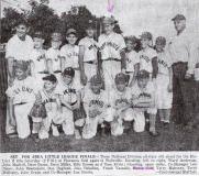 Set For Area Little League Finale. Circa 1958.