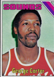 George Carter, 1975 Topps trading card.