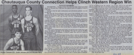 Chautuaqua County Connection Helps Clinch Wester Region Win. August 6, 1993.
